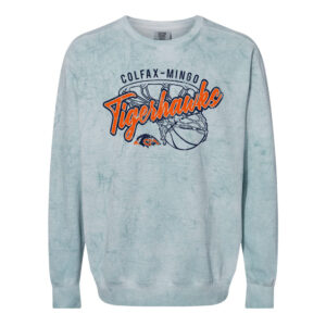 CM Boys Basketball Comfort Colors Unisex Color Blast Crewneck Sweatshirt-Ocean