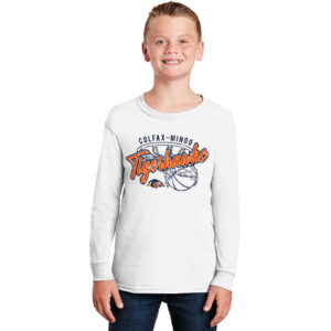 CM Boys Basketball Youth Cotton Long Sleeve Tee-White