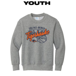 CM Boys Basketball Youth Fleece Crewneck Sweatshirt-Athletic Heather