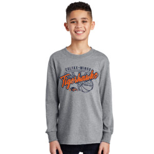 CM Boys Basketball Youth Cotton Long Sleeve Tee-Athletic Heather