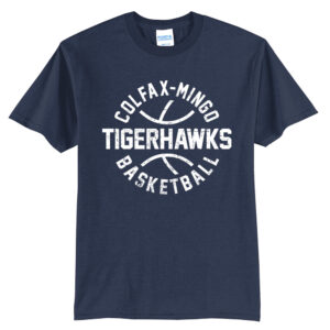 CM Boys Basketball Unisex Short Sleeve Tee-Navy