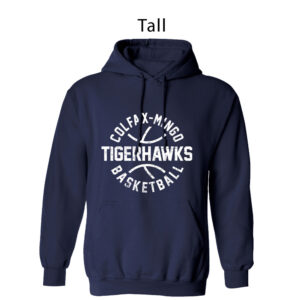 CM Boys Basketball Tall Fleece Hooded Sweatshirt-Navy