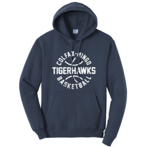 CM Boys Basketball Unisex Fleece Hooded Sweatshirt-Navy