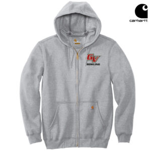 GV Bowl Carhartt Midweight Hooded Zip Front Sweatshirt Adult-Heather Grey