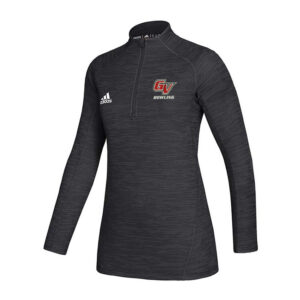 GV Bowl Adidas Ladies Game Mode long sleeve performance 1/4 zip  pullover – Black Melange (XS, XL, XXL Only