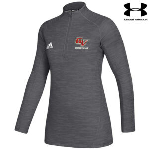 GV Bowl Adidas Ladies Game Mode long sleeve performance 1/4 zip  pullover – Grey 5 Melange  (XS, S, XL,XXL)