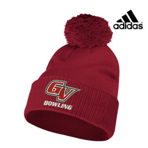 GV Bowl Adidas Solid Cuffed Pom Beanie Stocking Cap – Team Power Red