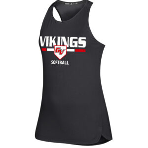 GV Vikings Softball Adidas Women’s Game Mode Training Tank – Carbon Black