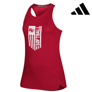 GV Vikings Softball Adidas Women’s Game Mode Training Tank – Power Red