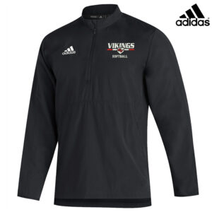 GV Vikings Softball Adidas Team Sideline 21 long sleeve 1/4 zip pullover – Black