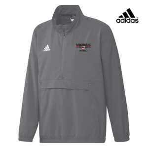 GV Vikings Softball Adidas Stadium 1/4 zip woven pullover – Team Grey Four