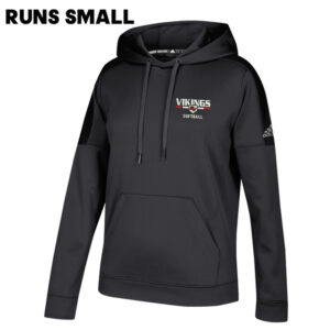 GV Vikings Softball Adidas Womens Team Issue Hooded Sweatshirt – BLACK  Melange  RUNS SMALL