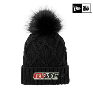 GVWC Winter New Era Faux Fur Pom Beanie-Black