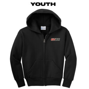 GVWC Winter Youth Core Fleece Full Zip Hooded Sweatshirt-Black