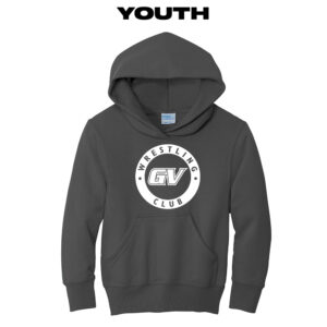 GVWC Winter Youth Fleece Hooded Sweatshirt-Charcoal