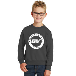 GVWC Winter Youth Crewneck Sweatshirt-Charcoal