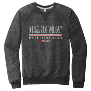 GVWC Winter Unisex Jerzees Snow Heather French Terry Raglan Crew-Black