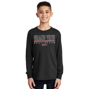 GVWC Winter Youth Cotton Long Sleeve Tee-Black