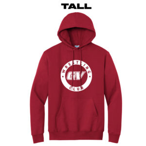 GVWC Winter Tall  Fleece Hooded Sweatshirt-Red