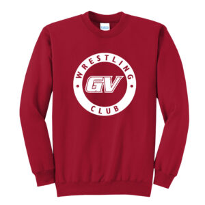 GVWC Winter Unisex Fleece Crew Sweatshirt-Red