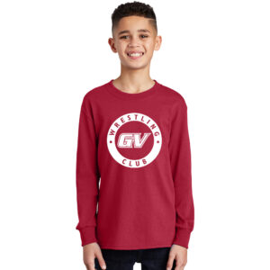 GVWC Winter Youth Long Sleeve Tee-Red