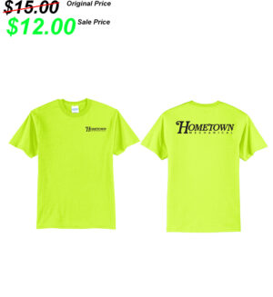 Hometown Mechanical Unisex Basic Short Sleeve Tee-Safety Green