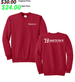 Hometown Mechanical Unisex Basic Crew Sweatshirt-Red