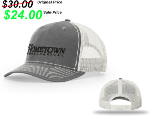 Hometown Mechanical Richardson Hawthorn Pro Mesh Back Snap Back Cap-Rhino/Light Grey