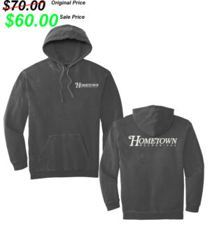 Hometown Mechanical Unisex Comfort Colors Ring Spun Hooded Sweatshirt-Pepper