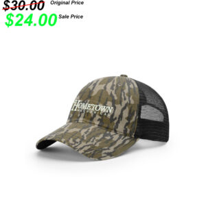 Hometown Mechanical Richardson Garment Washed Printed Trucker-Mossy Oak/Bottom Land