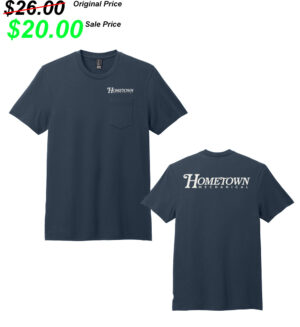 Hometown Mechanical Unisex Premium Short Sleeve Pocket Tee-New Navy