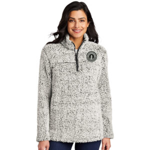 Hope City Port Authority Ladies Cozy 1/4 Zip Fleece-Grey heather