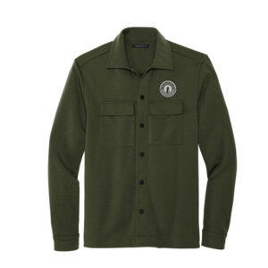 Hope City MERCER and METTLE Men Double-Knit Snap Front Jacket-Townsend Green