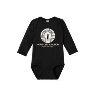 Hope City Rabbit Skins Infant Long Sleeve Jersey Bodysuit-Black