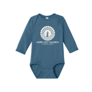 Hope City Rabbit Skins Infant Long Sleeve Jersey Bodysuit-Indigo