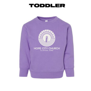 Hope City Rabbit Skins Toddler Juvy Crewneck Sweatshirt-Lavender