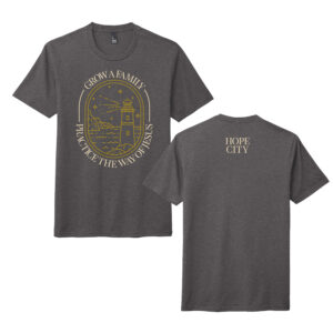 Hope City Unsiex Premium Short Sleeve Tee-Heather Charcoal