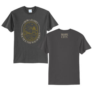 Hope City Unisex Short Sleeve Tee-Charcoal