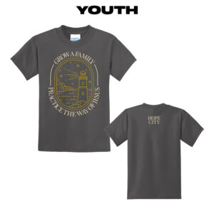 Hope City Youth Short Sleeve Tee-Charcoal