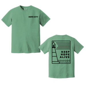 Hope City Comfort Colors Pigment Dyed Short Sleeve Shirt-Light Green