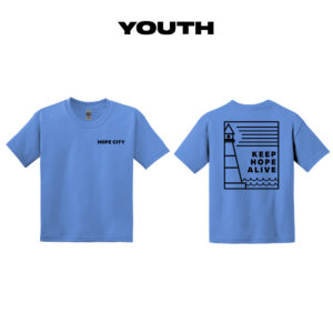 Hope City Youth Short Sleeve Tee-Carolina Blue