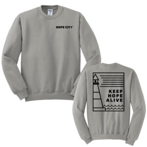 Hope City Unisex Fleece Crewneck Sweatshirt-Rock