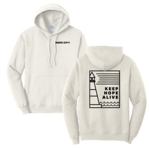 Hope City Unisex Fleece Hooded Sweatshirt-Oatmeal heather