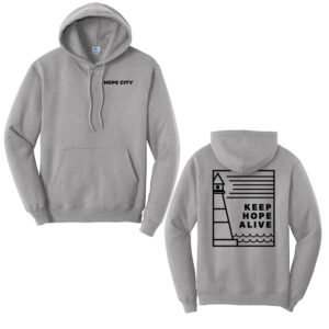 Hope City Unisex Fleece Hooded Sweatshirt-Athletic heather