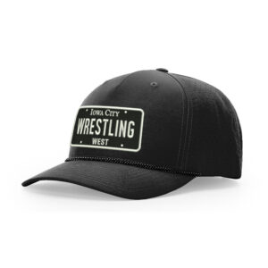 IC West Trojan Wrestling Richardson Laser PERF Performance Rope Cap-Black