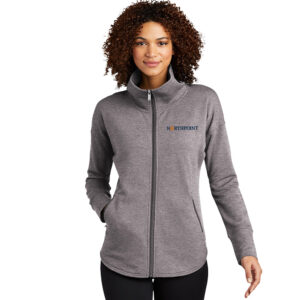 Northpoint Commercial Credit OGIO Ladie’s Luuma Full-Zip Fleece jacket-Petrol Grey Heather