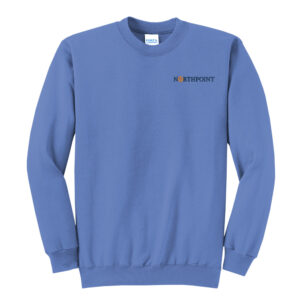 Northpoint Commercial Credit Unisex Core Fleece Crewneck Sweatshirt-Carolina Blue