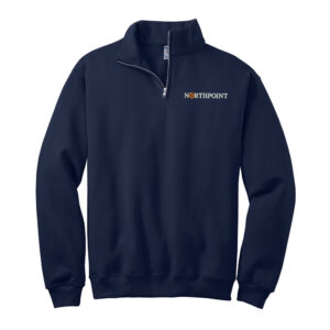 Northpoint Commercial Credit JERZEES Unisex Nublend Cadet Collar Sweatshirt-navy