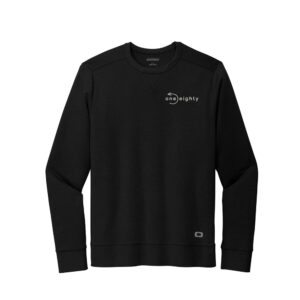 One Eighty OGIO Adult Luuma Flex Long Sleeve Crew-Blacktop