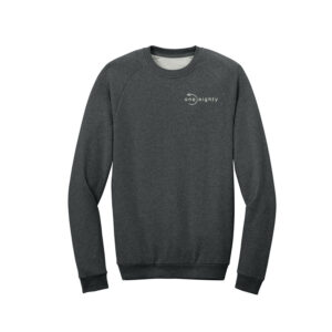 One Eighty District Unisex Cloud Fleece Crew-Heather Charcoal